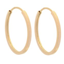 گوشواره طلا 18 عیار زنانه طلای مستجابی مدل حلقه ای کد 67